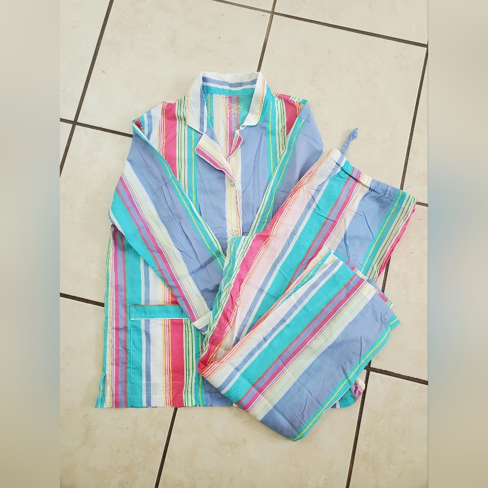 EUC Victoria's Secret Vintage Rainbow Pajama Set Cotton L - Picture 5 of 7